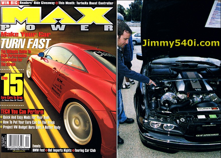 Max Power Magazine Ultimate 485HP Dinan Supercharged BMW 540i